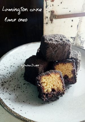 Foto resep Lamington cake dibalur oreo #serba6sdm
