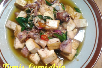 Resep Tumis cumi asin Cabe Ijo Tahu Simpel