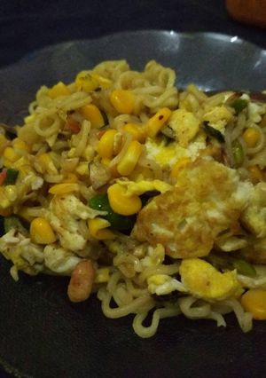 Foto resep Tumis mie jagung manis