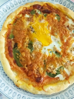 Una foto de Pizza casera