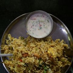 A picture of Veg biryani.
