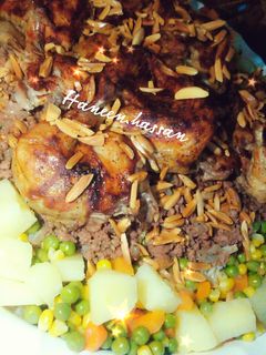 صورة لوصفة رز مجلل أو اوزي