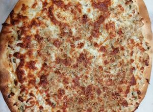 Foto de Pizza de galinha com natas
