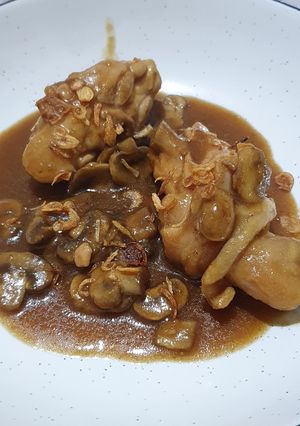 Foto resep Ayam jamur kecap