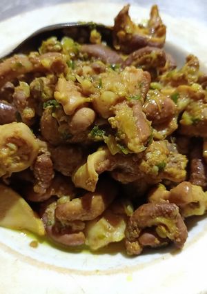 Hình của món Bao tử heo kho tiêu.