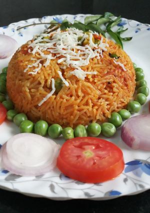 A picture of Tomato rice.