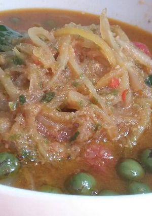 Foto resep 4. Pepaya muda saus tauco