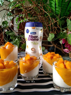 Foto resep Mango jelly Panna cotta
