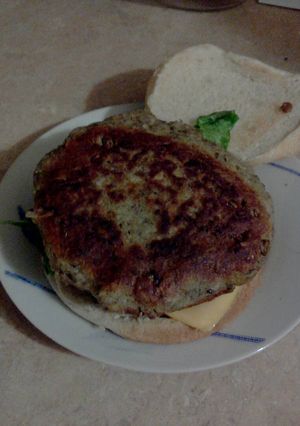 Una foto de Hamburguesa de lentejas