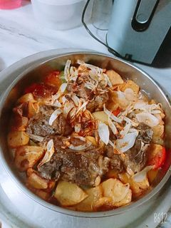 صورة لوصفة صينية لحمة وبطاطا