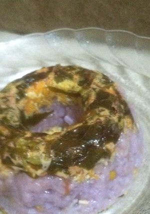Foto resep Nasi tim ubi ungu mpasi10+ #pr ada kejuny