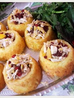 عکسی از دستور ته چین قالبی مرغ