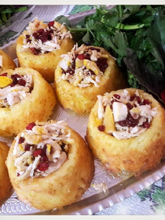 عکسی از دستور ته چین قالبی مرغ