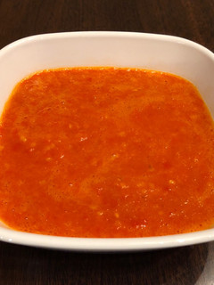 A picture of Easy Homemade Chili Sauce (Sambel cabe for bakso or mie ayam).