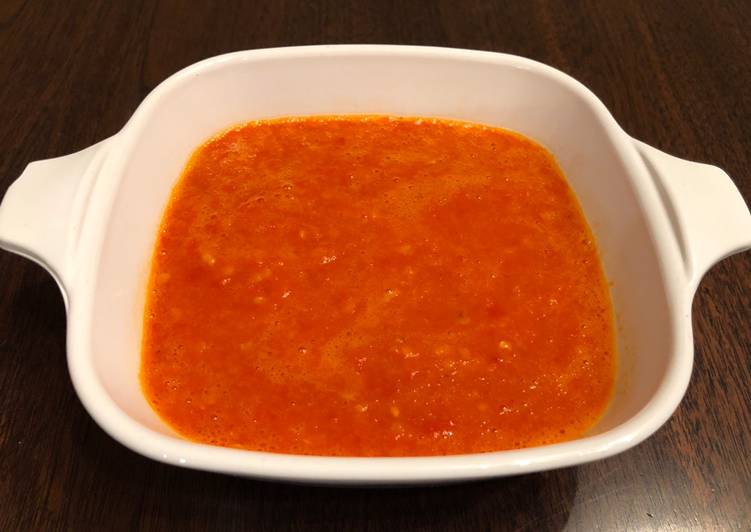 Easy Homemade Chili Sauce (Sambel cabe for bakso or mie ayam)