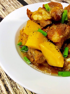 Hình của món Sườn Non Kho Khoai Tây.