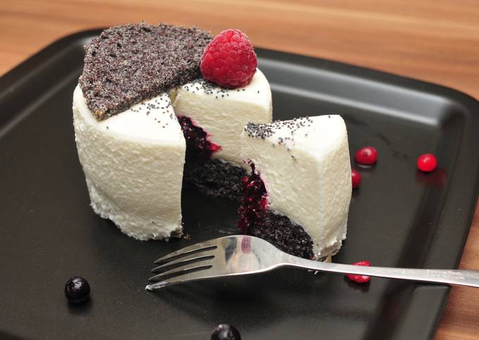 Fehércsokoládé mousse tortácska recept foto