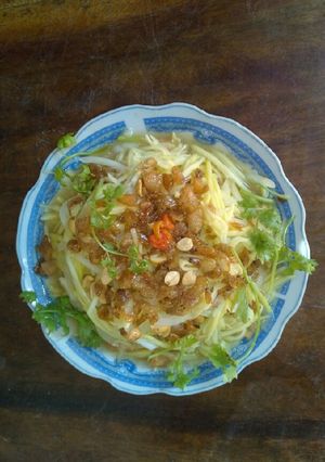 Hình của món Gởi xoài tôm khô.