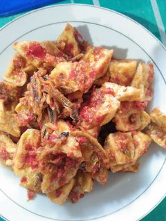 Foto resep Sambal tahu teri rumahan