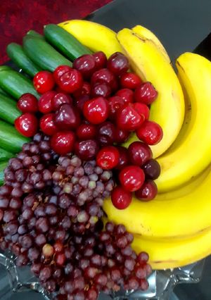 عکسی از دستور تزیین ظرف میوه