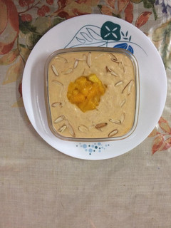 A picture of #bread mango kheer.