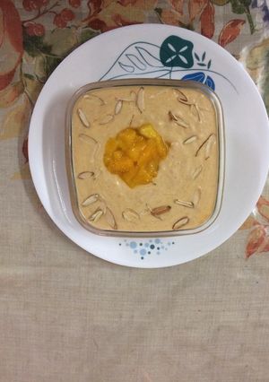 A picture of #bread mango kheer.