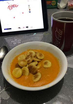 Una foto de Crema de zanahoria