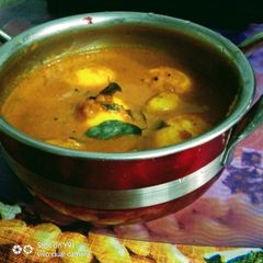 A picture of Andhra Egg Curry.