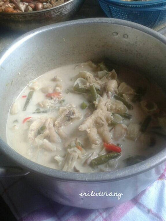 Bagaimana Menyiapkan Lodeh kluwih ceker masak byos Anti Gagal