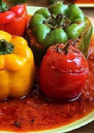 عکسی از دستور دلمه فلفل