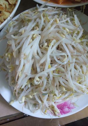 Hình của món Giá đỗ luộc.