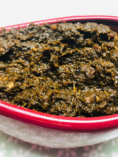 A picture of Pudina thogayal recipe | mint thogayal.