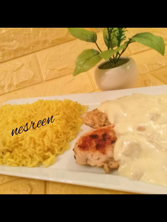 صورة لوصفة ستيك دجاج بصوص المشروم (الفطر)