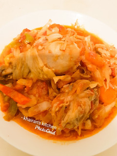 Chicken Cabbage Stew ainihin hoton girkin