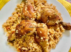 Une photo de Thiebou guinar |riz au poulet à la sénégalaise à ma façon