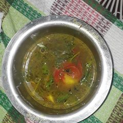 A picture of Pepper garlic rasam.
