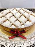 Pastel de almendra con dulce de boniato