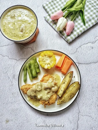 Cara Mudah Membikin Resep Chicken Steak Sauce Mushroom yang Bikin Ngiler Anti Ribet, Bikin Ngiler