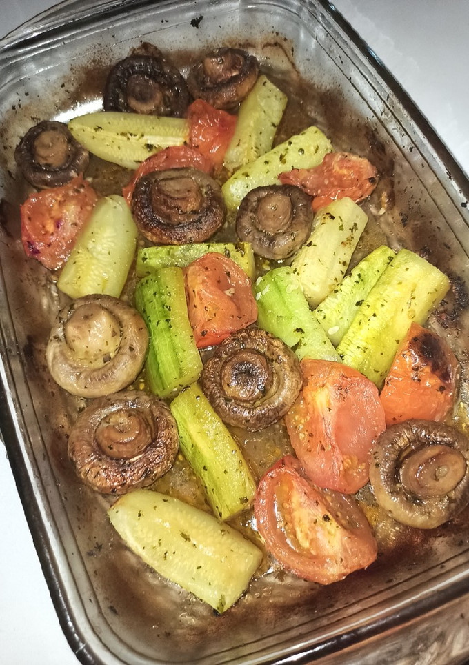 Una foto de Verduras asadas