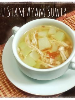 Foto resep Sup Labu Siam Ayam Suwir