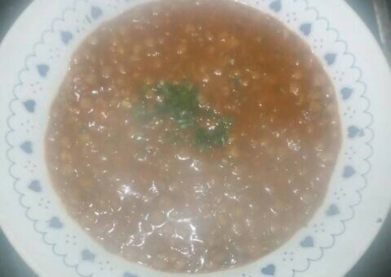 Guiso de lentejas o lentejado
