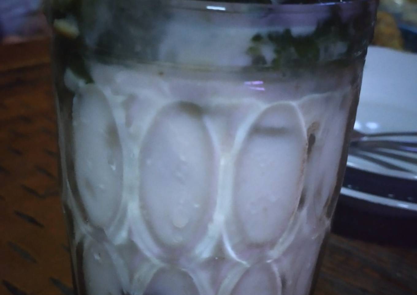 Capucino cincau hijau home made