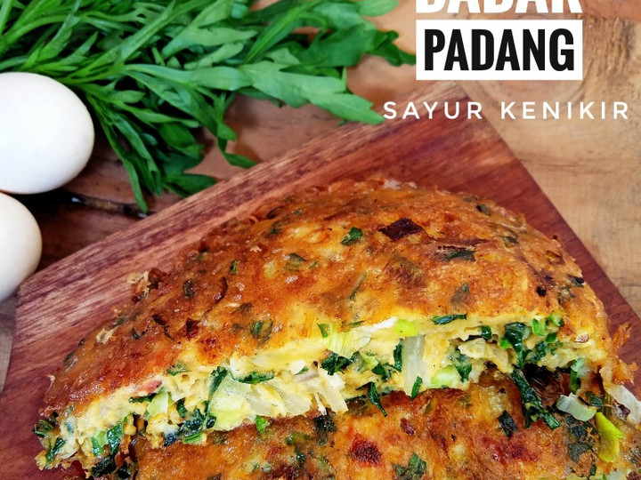 Resep Telor Dadar Padang Sayur Kenikir yang Enak