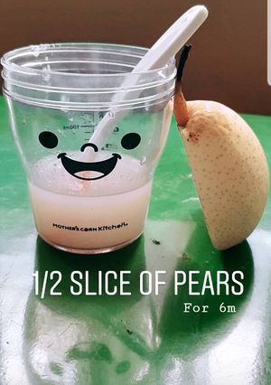 Foto resep Mpasi puree pear