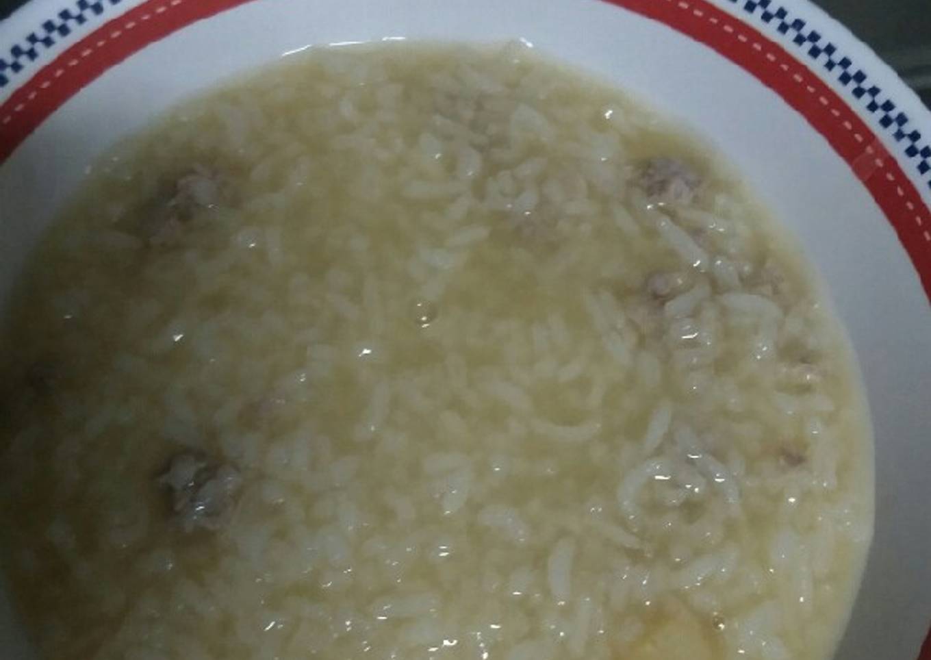 Mince pork porridge