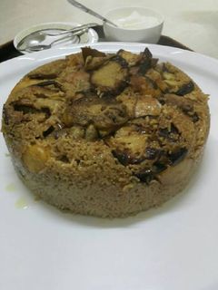 صورة لوصفة مقلوبة باذنجان وبطاطا