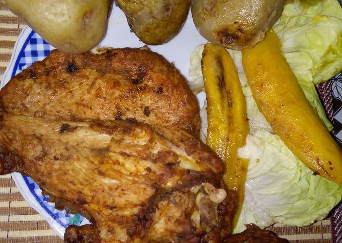 Chuleta de pollo dorado Receta de Mercedes Huaman Flores- Cookpad