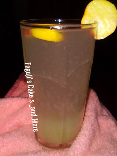 A picture of Guava and cashew juice.