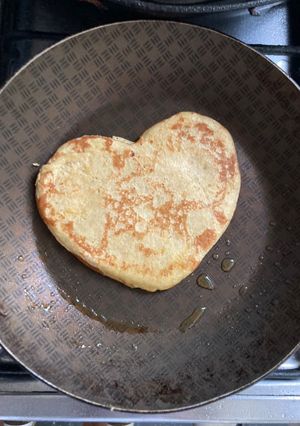 Una foto de Pancakes saludables de banana y avena🥞🍌