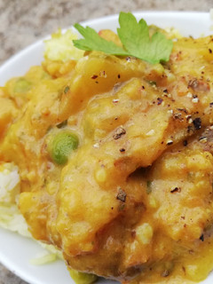A picture of (Sweet) Potato - Aloo Curry.
